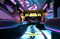 Two Tone Chrysler stretched limousine - 10 passenger luxury vehicle