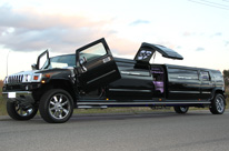 Black H210 Limousines Perth Classic Wedding Car