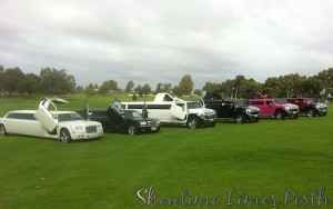Showtime Limos Perth Fleet Photo. Panasonic Rewards Event in Perth.